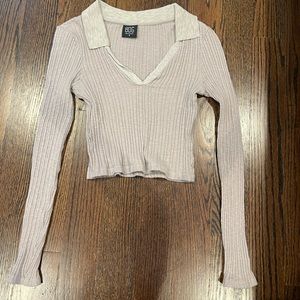 Long sleeve collared top